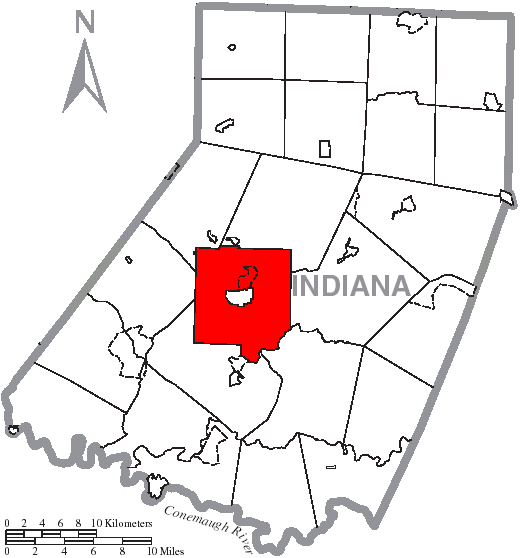 FileMap of Indiana County, Pennsylvania Highlighting White Township