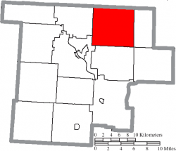 Location of Bristol Township in Morgan County