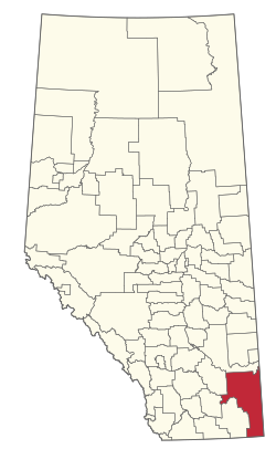 Location of Cypress County