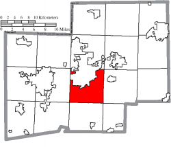 Location of Canton Township in Stark County