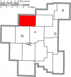 Location of Buffalo Township in Noble County