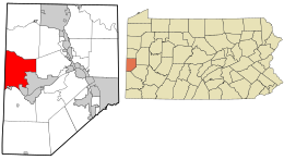 Location in Beaver County and the U.S. state of Pennsylvania.
