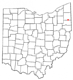 Location of McDonald, Ohio