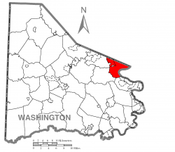 Location of Union Township in Washington County
