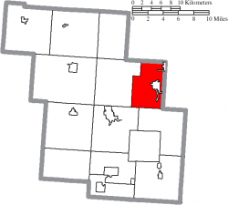 Location of Harrison Township in Perry County