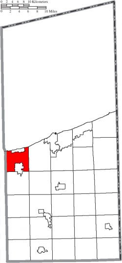 Location of Geneva Township in Ashtabula County