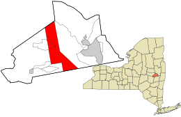 Location in Schenectady County and the state of New York.
