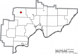 Location of Beverly in Washington County