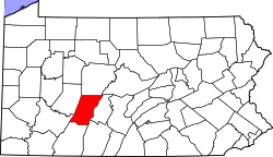 Map of Cambria County, Pennsylvania