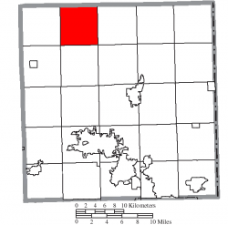 Location of Bloomfield Township in Trumbull County