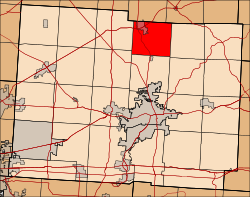 Location in Licking County