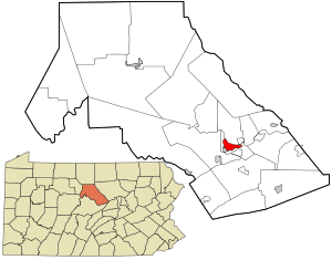 Location within Clinton County