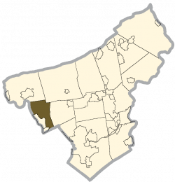 Location of Allen Township in Northampton County