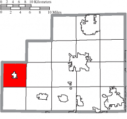 Location of Spencer Township in Medina County
