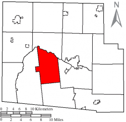 Location of Lynn Township, Hardin County, Ohio
