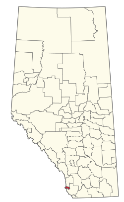 Location of Crowsnest Pass