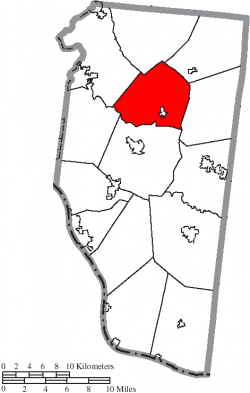 Location of Stonelick Township in Clermont County