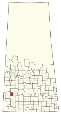 Location of the RM of Miry Creek No. 229 in Saskatchewan