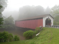 McGees Mills Covered Bridge the only covered bridge that crosses the West Branch Susquehanna River
