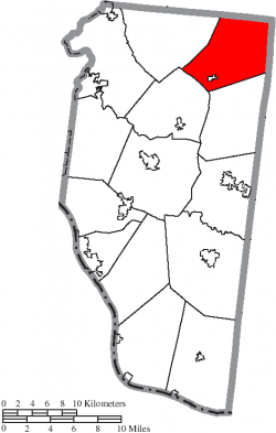 Location of Wayne Township in Clermont County