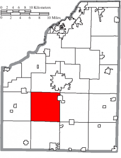 Location of Liberty Township in Wood County