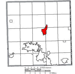 Location of Cortland in Trumbull County