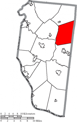 Location of Jackson Township in Clermont County
