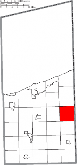 Location of Pierpont Township in Ashtabula County