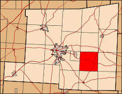 Location of Harrison Township in Knox County.