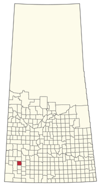 Location of the RM of Gull Lake No. 139 in Saskatchewan