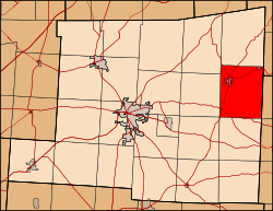 Location of Union Township in Knox County.