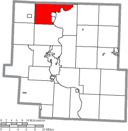 Location of Cass Township in Muskingum County
