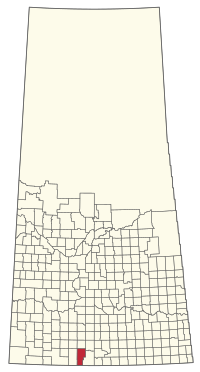 Location of the RM of Waverley No. 44 in Saskatchewan