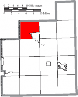 Location of Chardon Township in Geauga County