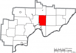 Location of Fearing Township in Washington County