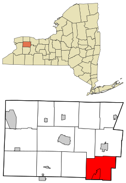Location in Genesee County and the state of New York