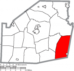 Location of Brushcreek Township in Highland County