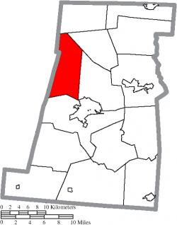 Location of Somerford Township in Madison County