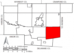 Location of Richland Township in Marion County