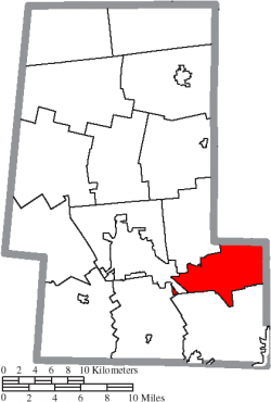 Location of Millcreek Township in Union County