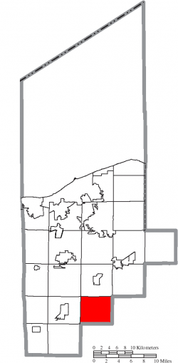 Location of Penfield Township in Lorain County