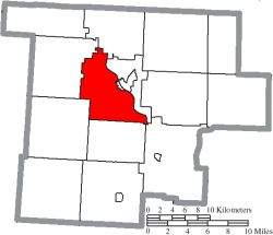 Location of Malta Township in Morgan County