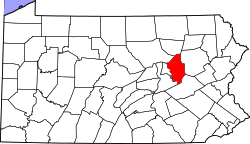 Map of Columbia County, Pennsylvania