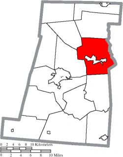 Location of Jefferson Township in Madison County