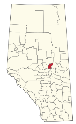 Location of Thorhild County