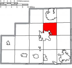 Location of Medina Township in Medina County