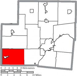 Location of Loramie Township in Shelby County