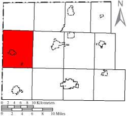 Location of Florence Township in Williams County
