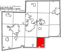 Location of Sandy Township in Stark County