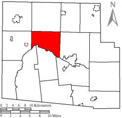 Location of Cessna Township, Hardin County, Ohio